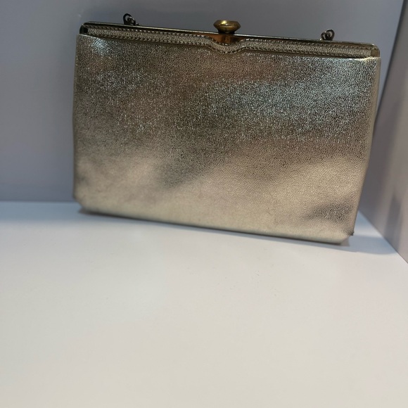 ANDE Vintage Gold Metallic Purse #10214 - Picture 2 of 15